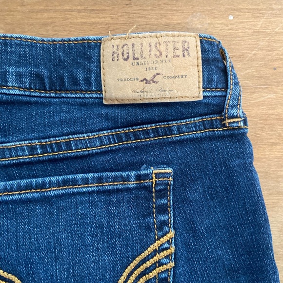 Hollister Y2K micro mini low rise denim shorts size 24 - Picture 2 of 6